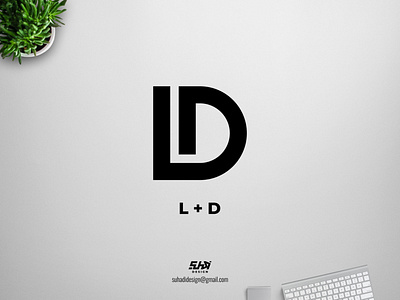 LD monogram logo initials