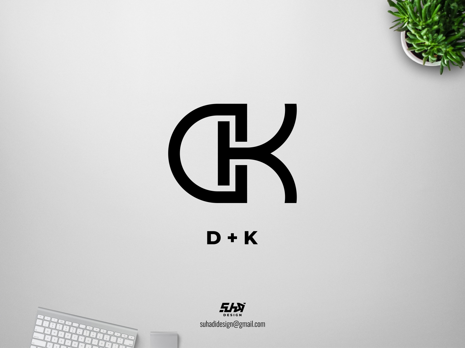 Premium Vector | Dk logo design template vector graphic branding element