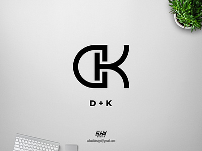 DK minimalist logo