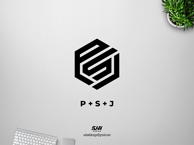 PSJ monogram logo branding design logo logo design logo design branding logo monogram logotype minimalist logo monogram psj