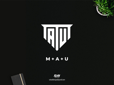 MAU logo branding design logo logo design logo design branding logo monogram logotype mau minimalist logo monogram