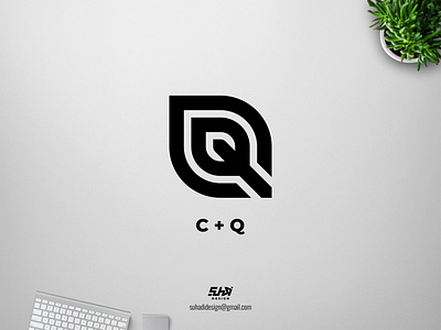 CQ minimalist logo branding cq graphic design logo logo design logo design branding logo monogram minimalist logo monogram