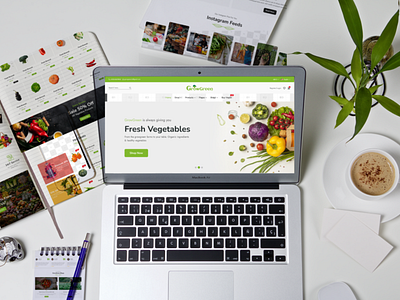 E-commerce website - UI Design(Vegetable)