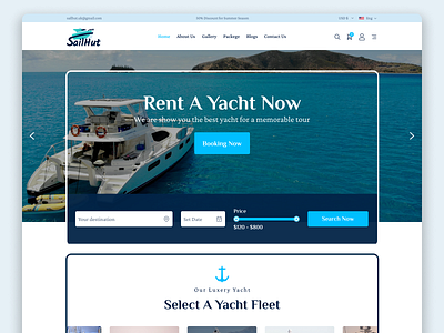 Sailhut - Yacht/Boat Rental Template