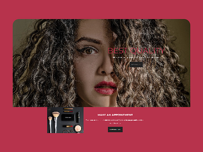 Curly by Yulia Website branding curly design full landing page graphic design hair html javascript landing page logo one page saloon ui design ux research website wordpress