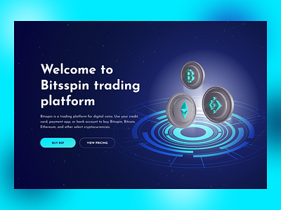 Bitsspin - Crypto Website UI