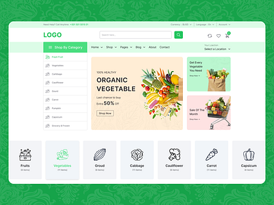 Grocery Products E-commerce Template