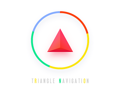 Triangle Navi colorful icon navigation triangle