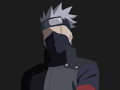 Kakashi Hatake anime design figma illustration