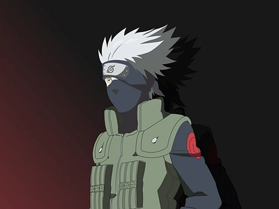 Kakashi Hatake - Naruto anime design graphic design illustration ui