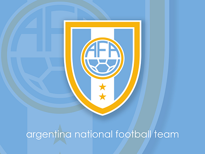 Logo rebrand idea for Argentina National Footbal Team argentina crest design graphic illustrator logo rebranding team world cup 2018