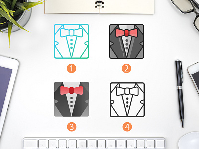 Tuxedo Logo artwork flat design icon line logo man style mens clothes mockup suit tuxedo