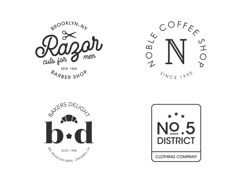 Vintage Logos by Tudorache Alexandru on Dribbble