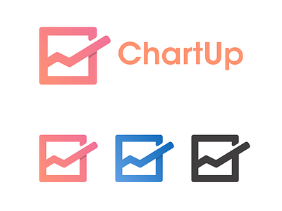 ChartUp logo & name concept