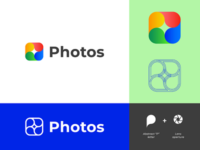 Photos - Logo design abstract app application colors graphic design icon identity identity design inspiration letter logo logo logo concept logo presentation logo redesign minimal monogram p mark photos simple vector