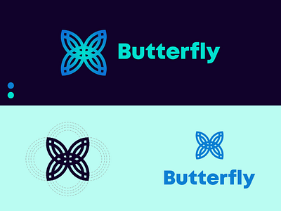 Butterfly - Logo concept animal branding butterfly gradient graphic design illustration logo logo concept logo design logo mark logo process minimalist monogram simple