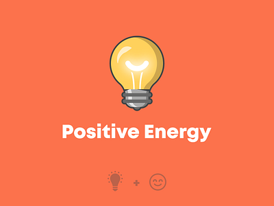 Positive Energy artwork badge branding concept design energy flat design flatdesign illustration inspiration light lightbulb lighthouse logo logo design minimalist positive simple vector vector art