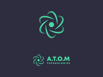 Atom logo concept