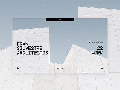 Fran Silvestre Arquitectos concept desktop ecommerce elegant grid minimal minimalism pure site ui ux web