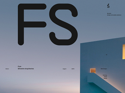 Fran Silvestre Arquitectos concept desktop ecommerce elegant grid minimal minimalism site ui ux web