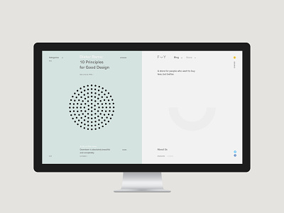 F — Y desktop e-commerce exploded grid minimal minimalism pure site ui ux web