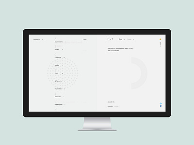 F — Y desktop e commerce exploded grid minimal minimalism pure site ui ux web