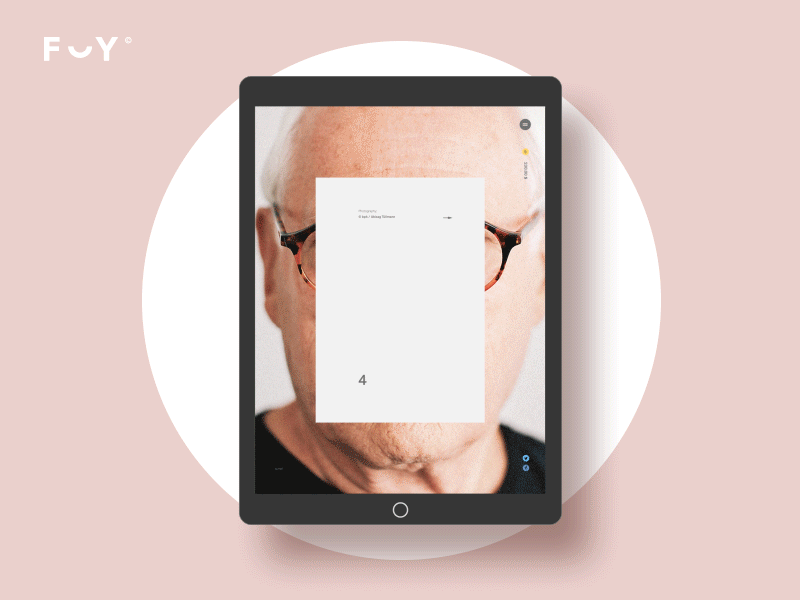 F — Y. Post e commerce exploded grid ipad minimal minimalism pure site ui ux web