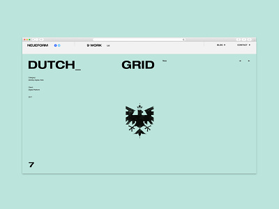 NEUE FORM desktop e commerce exploded grid minimal minimalism pure site ui ux web