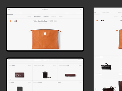 Long River e commerce fashion minimal minimalism shop swiss uiux web webdesign