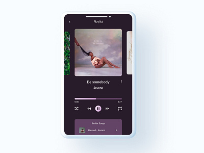 Daily UI Day 9 - Music Player app app design daily ui dailyui design graphic design mobile ui ux uxui