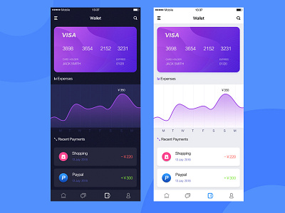 My Wallet design ui