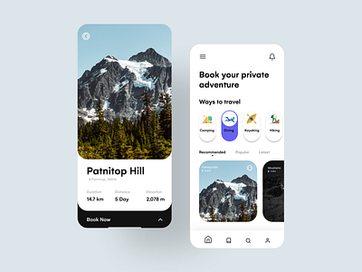 Travel Mobile Ui  Concept