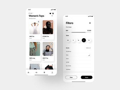 Women's e-commerce store Concept