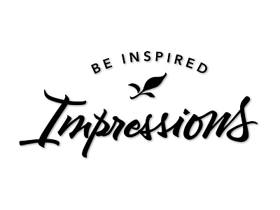 Impressions logo calligraphy lettering logo logos typography