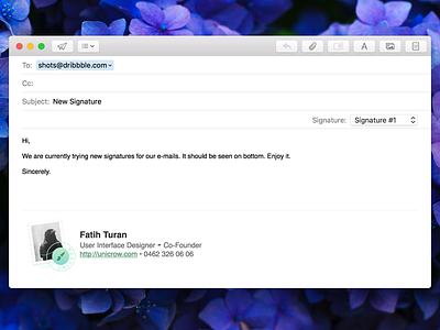 Team E-Mail Signatures for Unicrow email signature stamp