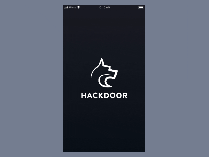 Define New Door — Hackdoor App black blue camera code ios notification prototype qr white