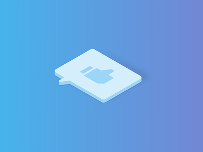Social Media Service — Isometric Illustrations Serie affinity designer blue illustration isometric service social media vector