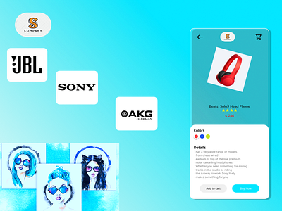 Music App app design branding design e commerce app ecommerce landing page minimal uxui design uxuidesign webdesign website design
