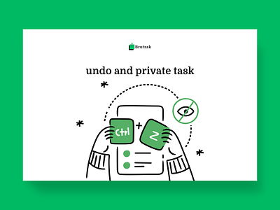 Feature update illustration - Undo And private task