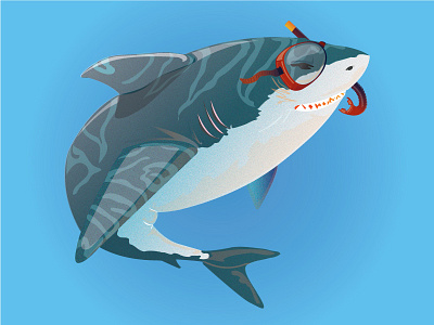 Shark illustrator retina shark svg underwater vector