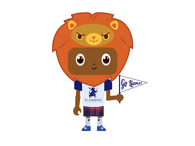 Tech Tattoo for St. Andrew's School kilt lion sticker tech