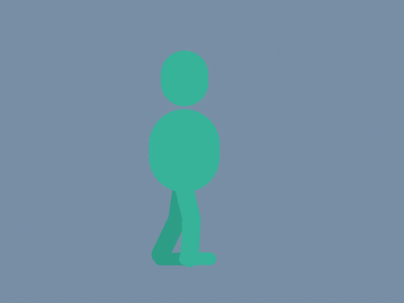 Walkcycle test after effects vector walkcycle