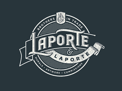 Laporte & Laporte Badge badge crest lettering logo