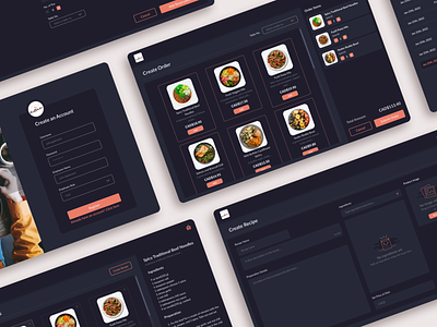 CookBlocker App app branding design food graphic design illustration logo ui ux vector website
