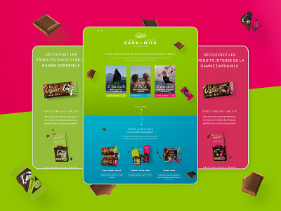 Web design - Nestlé - Cailler web design