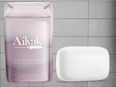 Ailyak Soaps Lavender branding design logo minimal package design packaging soap soap packaging soapbox