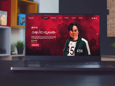 Squid Game - Landing page concept