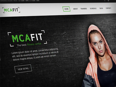 The MCA FIT arts design freelancer grid gym interactive martial product sports ui web website