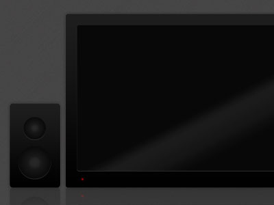Television black off photoshop speaker tv