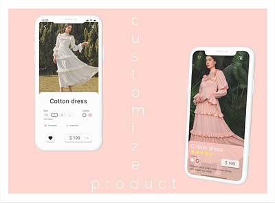 Customize Product app clothes dailyui design figma ui ux